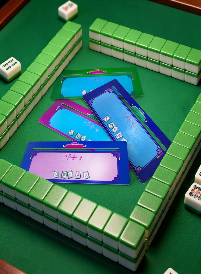 Bmpzery 4 Pcs Mahjong Card Guide and Line Finder Reader,Acrylic Card Line Guide Rules Helper Reader, for Mahjong Beginner-Friendly Travel, Parties, Competitions, Game Nights Accessories(Multicolor,Cute) - Image 5